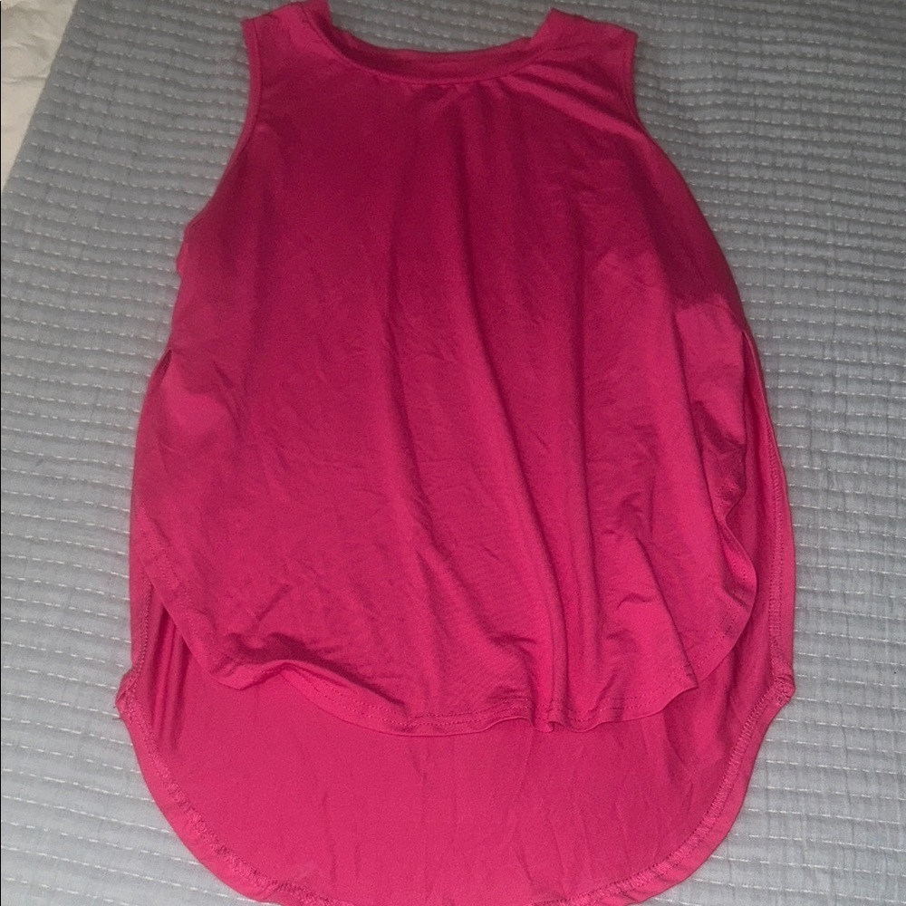Women's Hi/low Sleeveless Pink Top